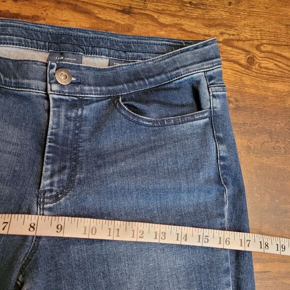 J Jill Jeans Sz 8 Legging 5 Pocket Mid Rise Medium Dark Wash Comfort Stretch - Picture 6 of 10